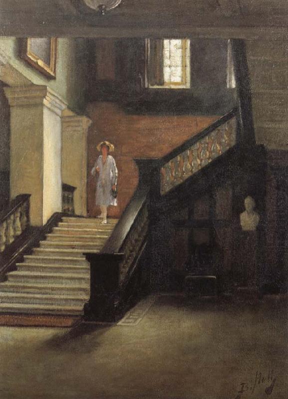 Staircase to Public Library, Bernard Hall